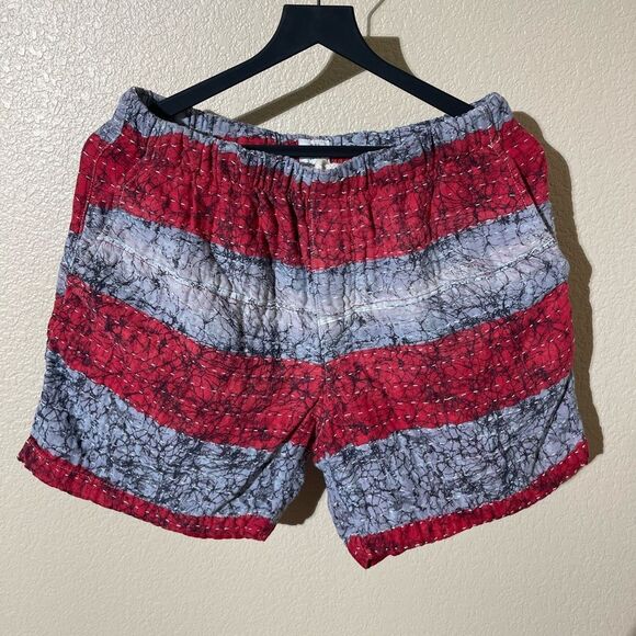 Res Ispa Vintage Red and Gray Women's Shorts - Picture 1 of 6